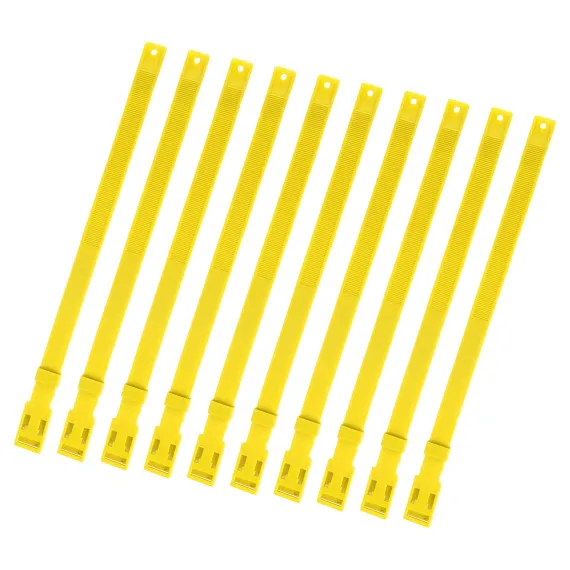 10PCS Goat Collar PU 23 Inch Adjustable Livestock Collar for Farm Animal Cow Horse Sheep Yellow image: 9