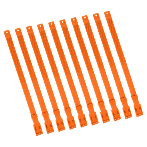 10PCS Goat Collar PU 23 Inch Adjustable Livestock Collar for Farm Animal Cow Horse Sheep Orange image: 8