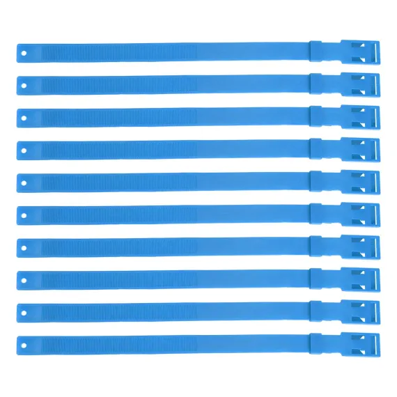 10PCS Goat Collar PU 23 Inch Adjustable Livestock Collar for Farm Animal Cow Horse Sheep Blue