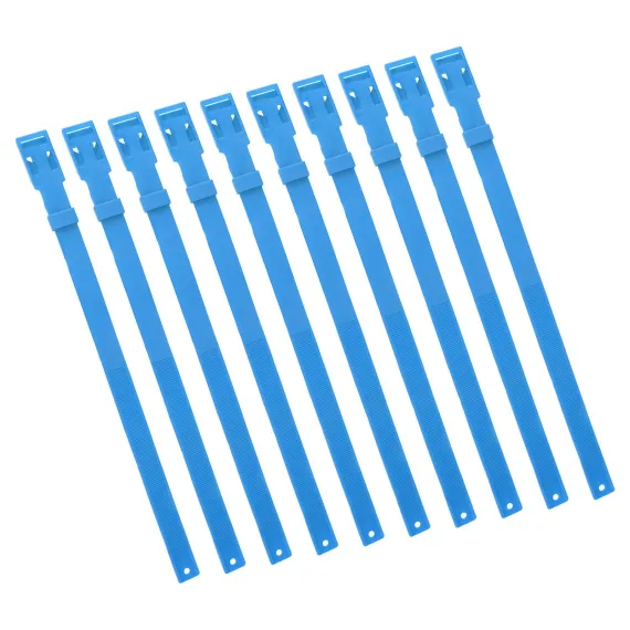 10PCS Goat Collar PU 23 Inch Adjustable Livestock Collar for Farm Animal Cow Horse Sheep Blue image: 5