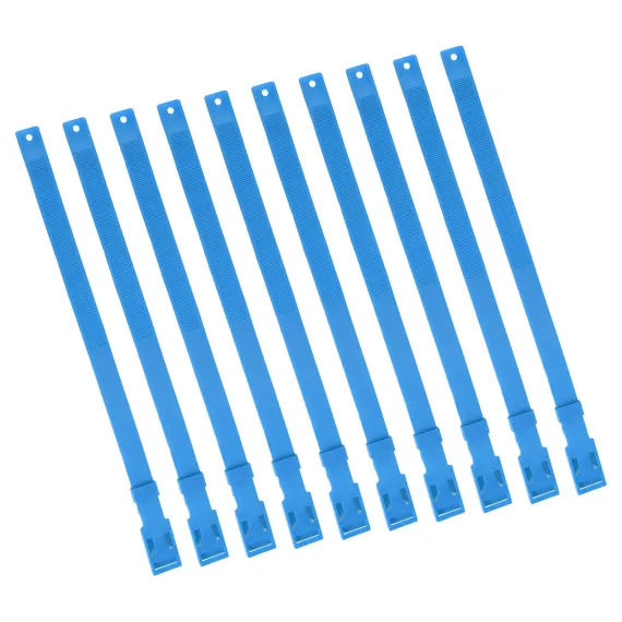 10PCS Goat Collar PU 23 Inch Adjustable Livestock Collar for Farm Animal Cow Horse Sheep Blue image: 8