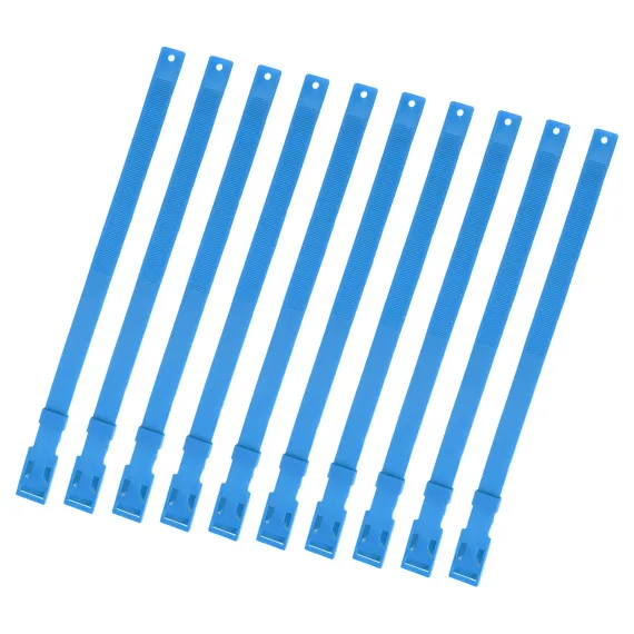 10PCS Goat Collar PU 23 Inch Adjustable Livestock Collar for Farm Animal Cow Horse Sheep Blue image: 9
