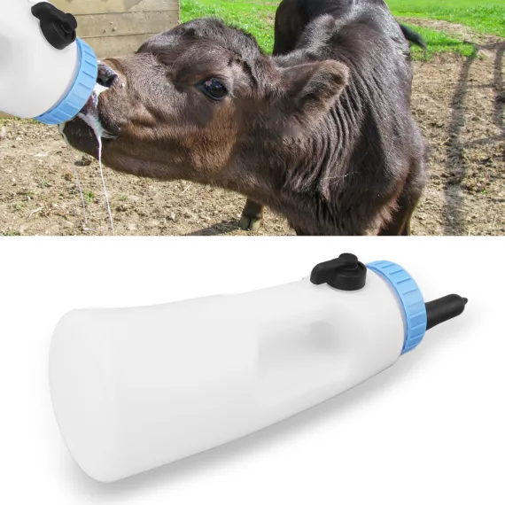 2.5L Vertical Calf Feeding Bottle with Handle Strong Sealing PE Calf Nursing Bottle for Lambs Calves Other Animals image: 10