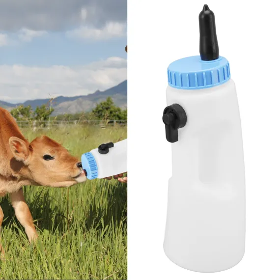2.5L Vertical Calf Feeding Bottle with Handle Strong Sealing PE Calf Nursing Bottle for Lambs Calves Other Animals image: 11