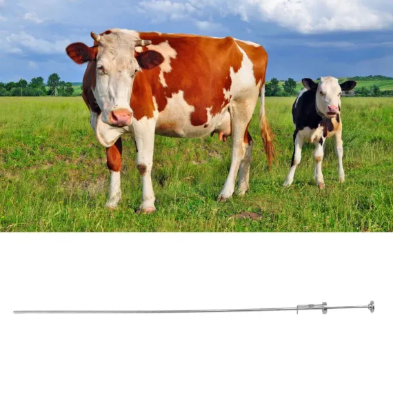Cattle Insemination Tube 304 Stainless Steel Smoothly Front End Insemination Pipe Breeding Catheter for 0.25ml 0.5ml image: 10