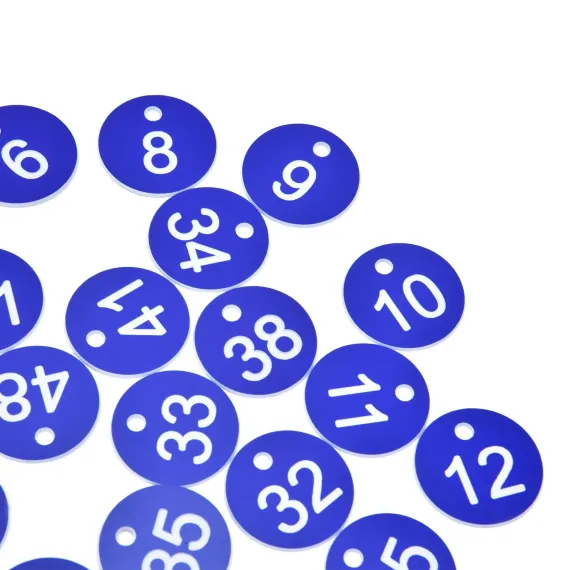50PCS Numbered Label Numbered Tag for Farm Livestock Beekeeping Husbandry Breeding Supplies1-50 Blue image: 12