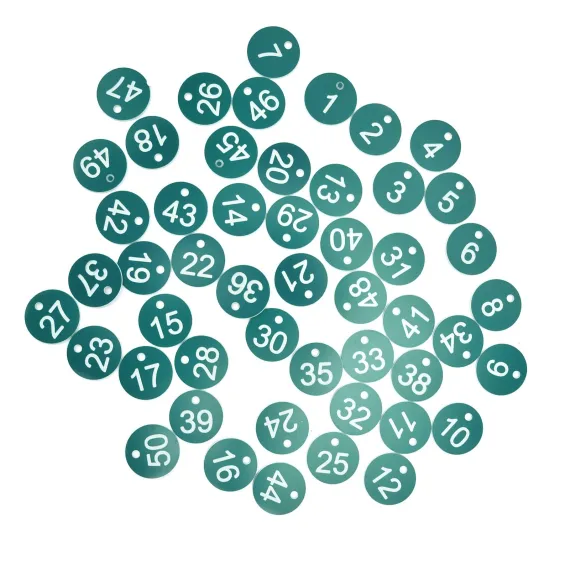 50PCS Numbered Label Numbered Tag for Farm Livestock Beekeeping Husbandry Breeding Supplies1-50 Green image: 1