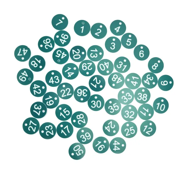 50PCS Numbered Label Numbered Tag for Farm Livestock Beekeeping Husbandry Breeding Supplies1-50 Green image: 2