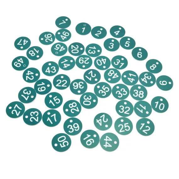 50PCS Numbered Label Numbered Tag for Farm Livestock Beekeeping Husbandry Breeding Supplies1-50 Green image: 5