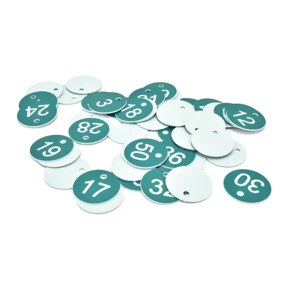 50PCS Numbered Label Numbered Tag for Farm Livestock Beekeeping Husbandry Breeding Supplies1-50 Green image: 7