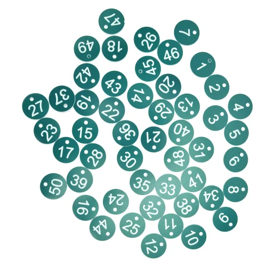 50PCS Numbered Label Numbered Tag for Farm Livestock Beekeeping Husbandry Breeding Supplies1-50 Green image: 9