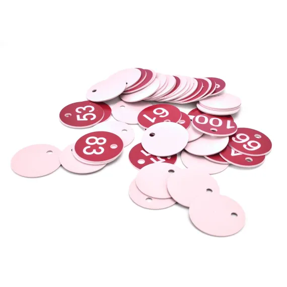 50PCS Numbered Label Numbered Tag for Farm Livestock Beekeeping Husbandry Breeding Supplies51-100 Red image: 8