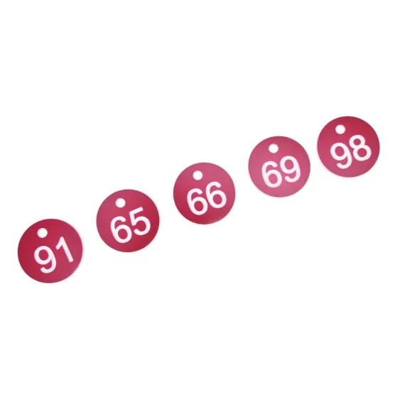 50PCS Numbered Label Numbered Tag for Farm Livestock Beekeeping Husbandry Breeding Supplies51-100 Red image: 9