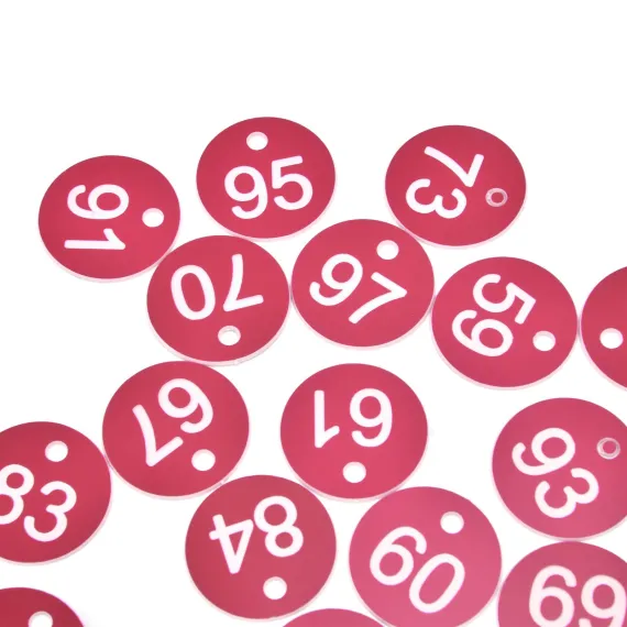 50PCS Numbered Label Numbered Tag for Farm Livestock Beekeeping Husbandry Breeding Supplies51-100 Red image: 13