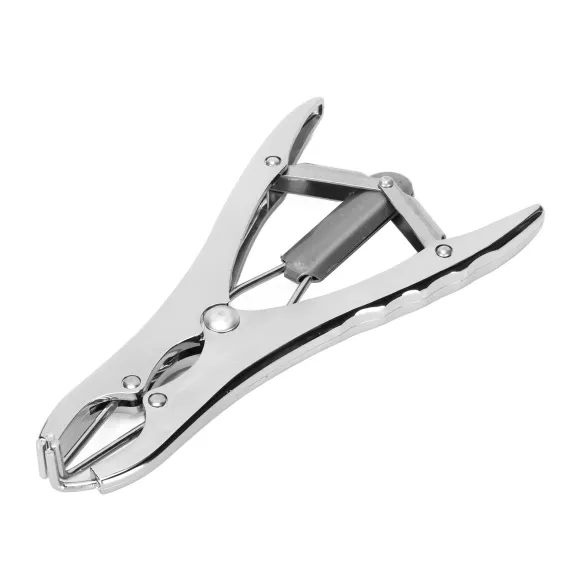 Castration Pliers Aluminium Alloy Bloodless Elastic Tail Docking Clamp for Farm Animal Supplies image: 1