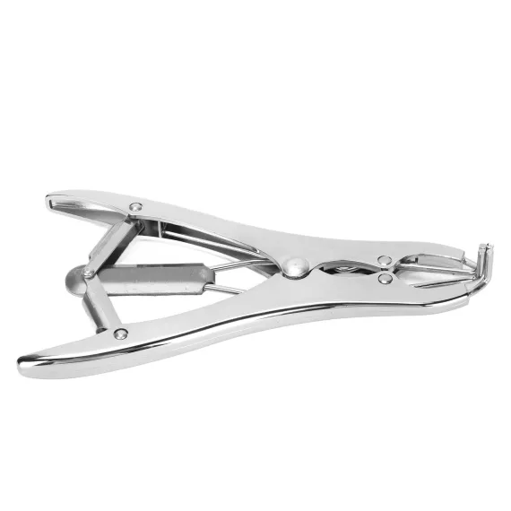 Castration Pliers Aluminium Alloy Bloodless Elastic Tail Docking Clamp for Farm Animal Supplies image: 2