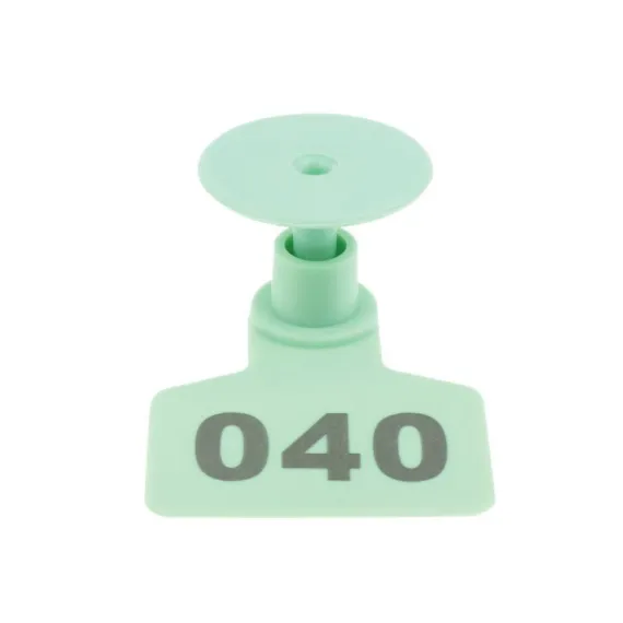 Livestock Ear Tags 6x7cm - Numbered 1-100 - Green image: 3