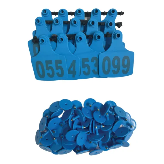Livestock Ear Tags 7.5x10cm - Numbered 1-100 - Blue