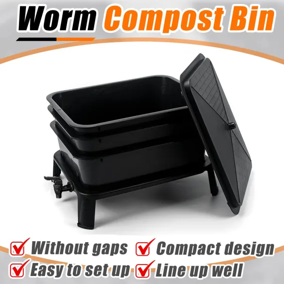 Worm Farm Factory Worm Wee Composter 30L 4-Tray Compost Bin