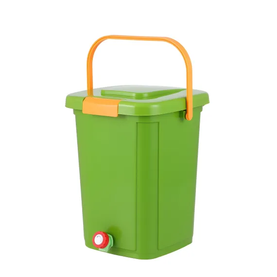Gardeon 20L Kitchen Compost Bin Food Waste Caddy with Drain Tap, Green