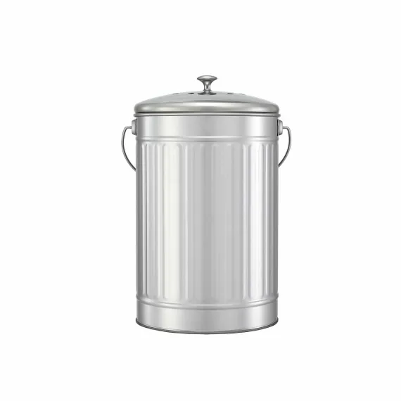 Gardeon 6L Compost Bin Kitchen Countertop Food Waste Caddy Silver