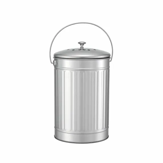 Gardeon 6L Compost Bin Kitchen Countertop Food Waste Caddy Silver