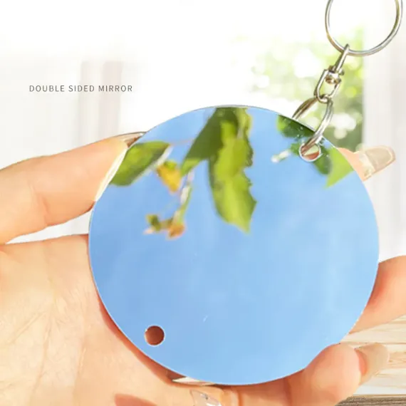 8 PCS Reflector Mirror Bird Scare Device, Round Hanging