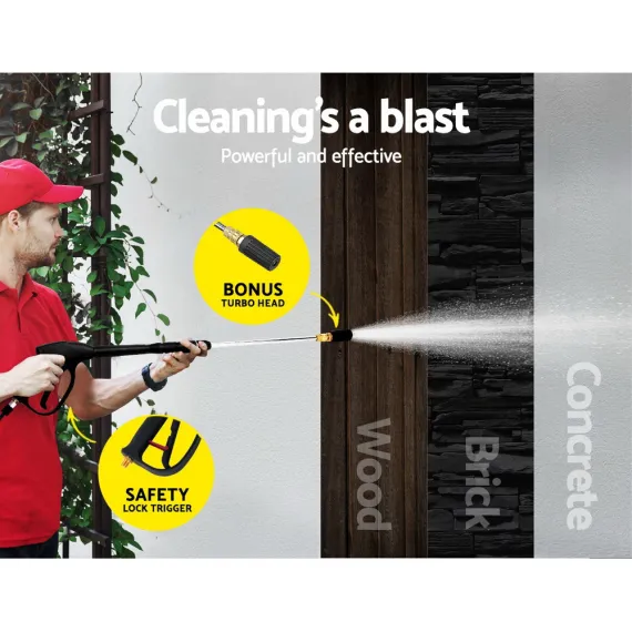 Giantz Petrol High Pressure Cleaner Washer 20M Hose Gurney image: 6