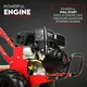 212CC Tiller Cultivator 4 Blades Rotating Tines Power Rotary Hoe Handheld image: 1