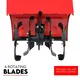 212CC Tiller Cultivator 4 Blades Rotating Tines Power Rotary Hoe Handheld image: 6