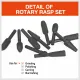 10Pc Rotary Bits Set Router Drill Bit Burr Wood Rasp File Drill Bits Wood Timber image: 3