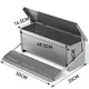 10KG 12.5L Garden Farm Automatic Food Storage Box Stand Chicken Feeder Poultry image: 2