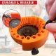 2 PCS Orange Universal Drill Bit Sharpener Attachment - Revive Dull Bits with Your Angle Grinder