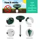 Gardeon Snake Repeller Set of 12 Solar LED Pulse Plus Ultrasonic Pest Rodent Repellent image: 4