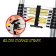 Bullet 5m Telescopic Aluminium Multipurpose Ladder Extension Alloy Step image: 2