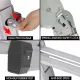 Bullet 4m Folding Aluminium Multipurpose Ladder, w/ Workshelf Platform, Spring Assisted Rapid Safety Lock Adjusters image: 4