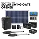 Double Swing Gate Opener Automatic Full Solar Power Kit Remote Control