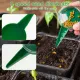 6PCS Garden Seeder Set Mini Seed Planting Tools Manual Seeder for Gardening - Coffee image: 4