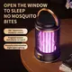 Black Portable 3-in-1 Electric Mosquito Zapper Lamp - UV Bug Killer, Warm Night Light & Bright Lantern, USB Plug-in use image: 1