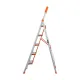 Giantz 5 Step Ladder Multi-Purpose Folding Aluminium Light Weight Non Slip Platform image: 3