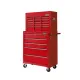 Giantz 14 Drawer Tool Box Cabinet Chest Mechanic Garage Storage Trolley Red image: 2