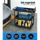 Giantz 3-Tier Tool Cart Trolley Workshop Garage Storage Organizer Black image: 4