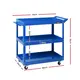 Giantz 3-Tier Tool Cart Trolley Workshop Garage Storage Organizer Blue image: 1