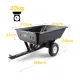 PLANTCRAFT 400LBS Poly Dump Cart Garden Tip Trailer Tray Tow Quad ATV Ride image: 5