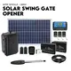 Swing Gate Opener Automatic Full Solar Power Kit Remote Control