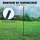 VEVOR Electric Fence Netting, 1.06 x 49.98 m, PE Net Fencing with Posts & Double-Spiked Stakes, Utility Portable Mesh for Goats, Sheep, Lambs, Deer, Hogs, Dogs, Used in Backyards, Farms, and Ranches image: 2