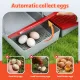 i.Pet Chicken Nesting Box 3 Hole Roll Away Poultry Hen Laying Egg Hutch Red image: 5
