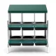 i.Pet Chicken Nesting Box Roll Away Metal Nesting Box Wall Mounted 6 Holes Green image: 2