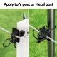 Electric Fence Insulators 200pcs Pinlock Black image: 4