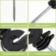 Giantz Electric Fence Ring Insulators 100pcs Stand off Screw in Insulator Black image: 4